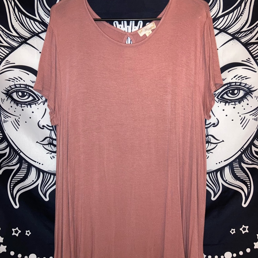 blush pink blouse